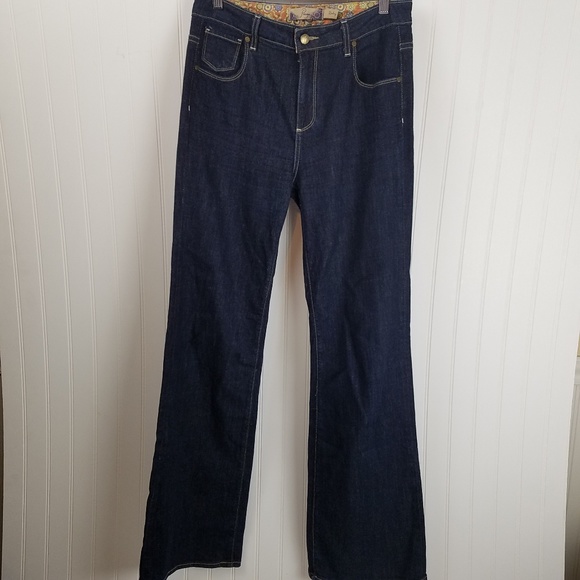 ANTHROPOLOGIE Paige Roxley Dark Wash Wide Leg Pant - Picture 4 of 6